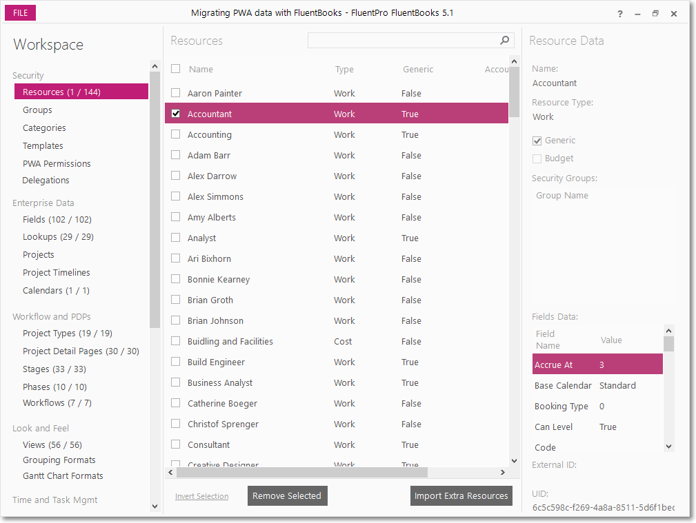 screenshot of FluentPro FluentBooks